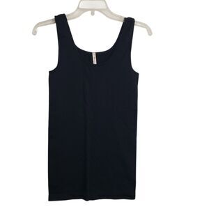 Skinny Tees Women's Black Tank Top with 8% Spandex, One Size
